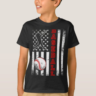 Time de beisebol da bandeira americana Camiseta de