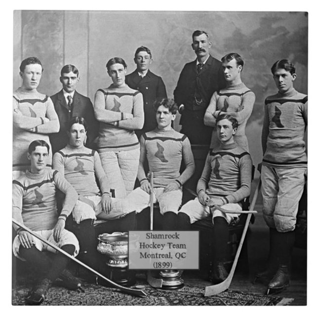 Time de hóquei Shamrock, Montreal, QC 1899 (Frente)