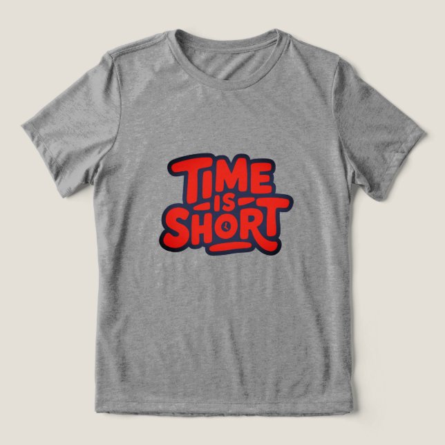Time Is Short Motivational Typography Design (Design frontal)