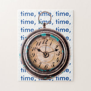 Time Jigsera Quebra-cabeça de um Velho Wach da Mão
