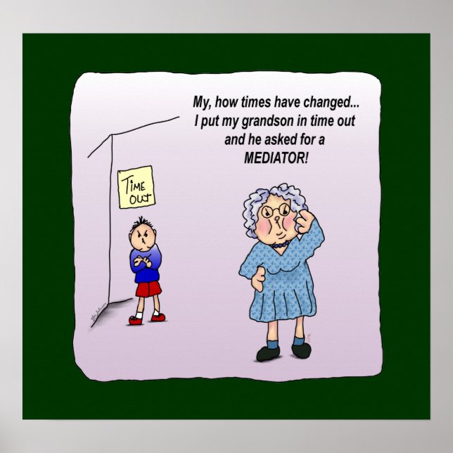 Time Out Engraçado Maw Poster (Frente)