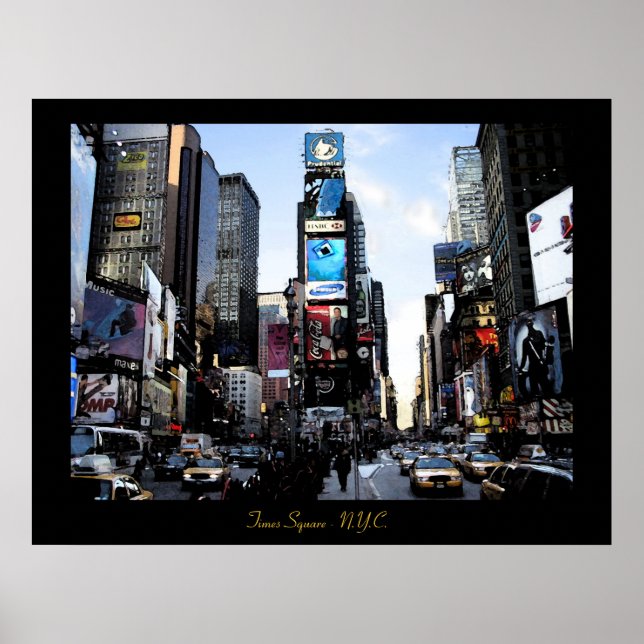 Times Square - Poster de N.Y.C. (Frente)