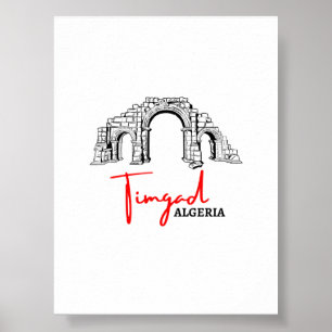 Timgad Argélia affiche para impressão