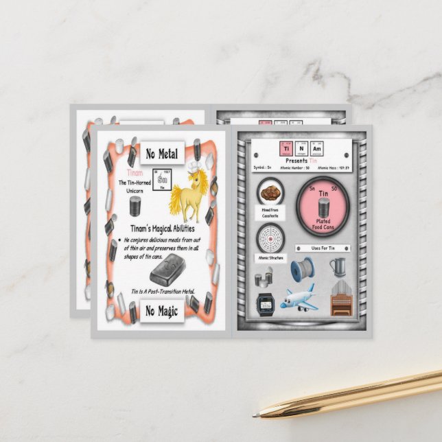 Tinam - Cartão de Jogo Unicorn Tin Horn (Frente/Verso In Situ)