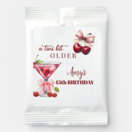 Tini Bit Older Cherry Martini 45th Birthday Favor