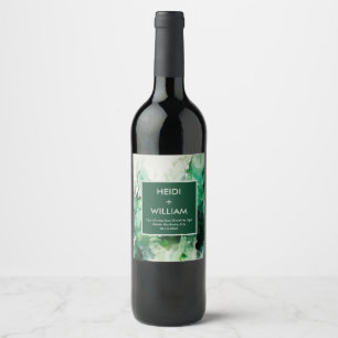 Tinta alcoólica moderna   Rótulo De Vinho De Casam