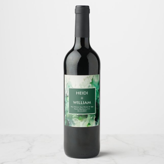 Tinta alcoólica moderna | Rótulo De Vinho De Casam (Frente)