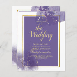 TINTA DE ÁLCOOL DE Lavanda DOURADA DE Casamento Le