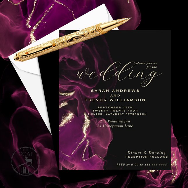 Tinta de Álcool Magenta Maravilhosa De Casamento D (Criador carregado)