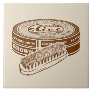 Tinta de cor calçado castanha