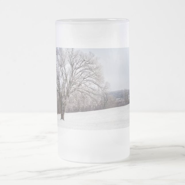 Tinta de inverno - Fosco de vidro da caneca (Centro)