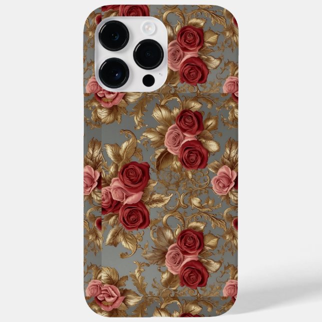 Tinta e Rosa vermelha, iPhone / iPad case (Verso)
