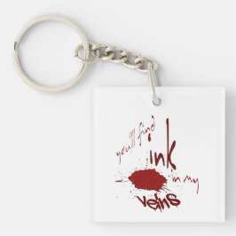 Tinta em meu chaveiro do acrílico das veias