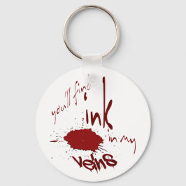 Tinta nas minhas veias Chaveiro básico