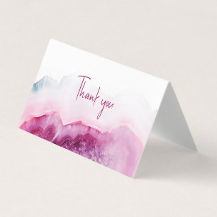 Tinta o cartões de agradecimentos de efeito de ped