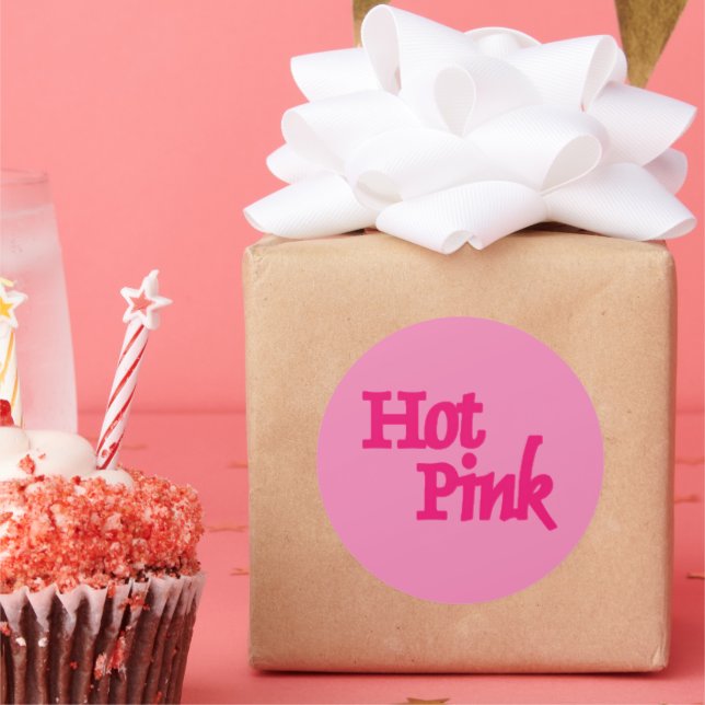Tinta rosa-rosa-quente, grande adesivo (Festa)