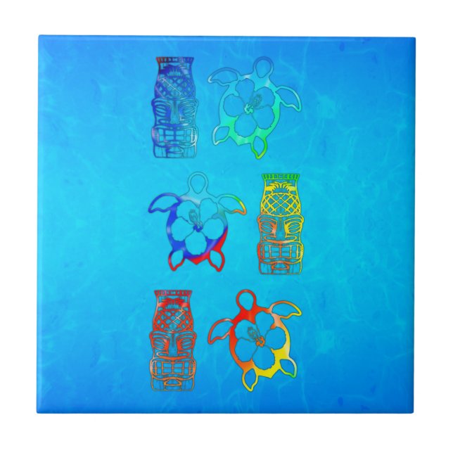 Tintura Honu do laço e máscara de Tiki (Frente)