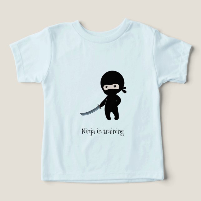 Tiny Angry Ninja em treinamento (Design frontal)