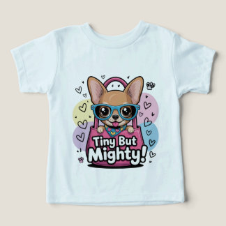 Tiny but Mighty Chihuahua Toddler Tops & T-Shirts