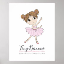 Tiny Dancer bailerina personalizada impressão