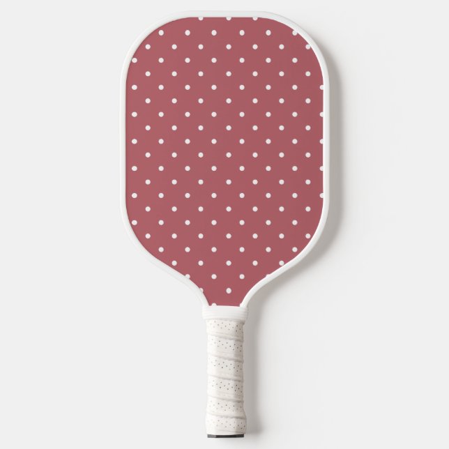 Tiny Polka Dot Blush Pink White Dots (Front)