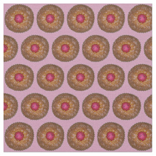 Tiny Tortes Raspberry Linzer Torte Cookies Tecido