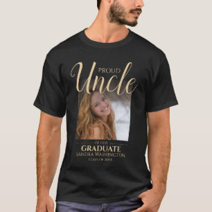Tio Orgulhoso Camiseta de Formatura com Foto