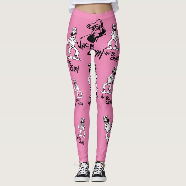 Tio Pai Leggings Leggins Engraçado Hilário (Frente)