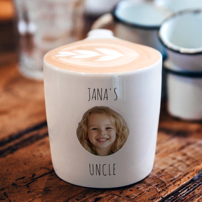 Tio Personalizado | Xícara de Café Espresso com Fo (Criador carregado)