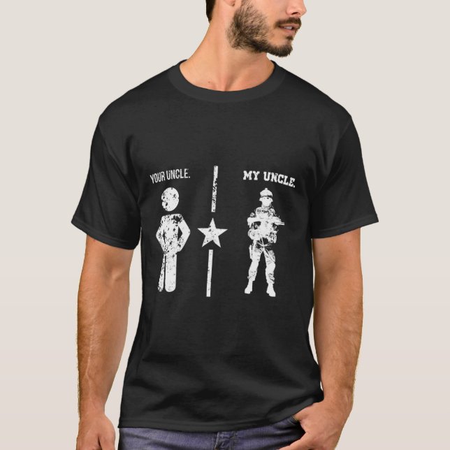 Tio Tio T do Exército Ordenado Camisa Minha Famíli (Frente)