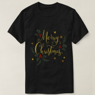Típica de Natal feliz camisetas modernos