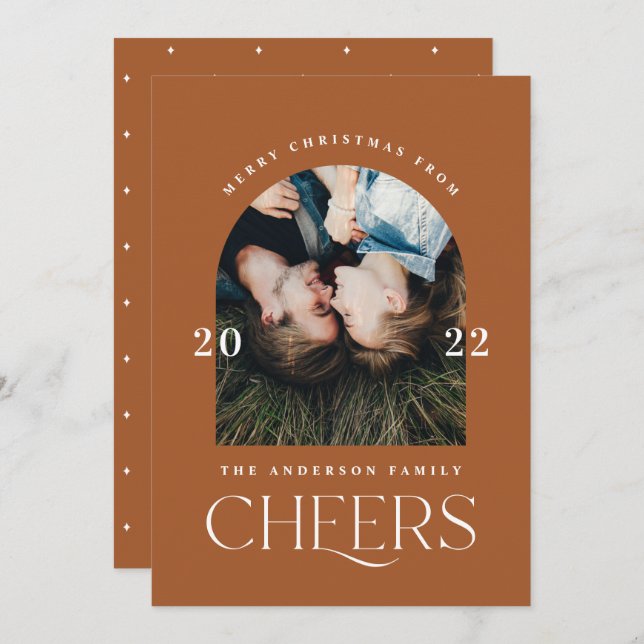 Típica moderna elegante da moda terra-cotta (Frente/Verso)