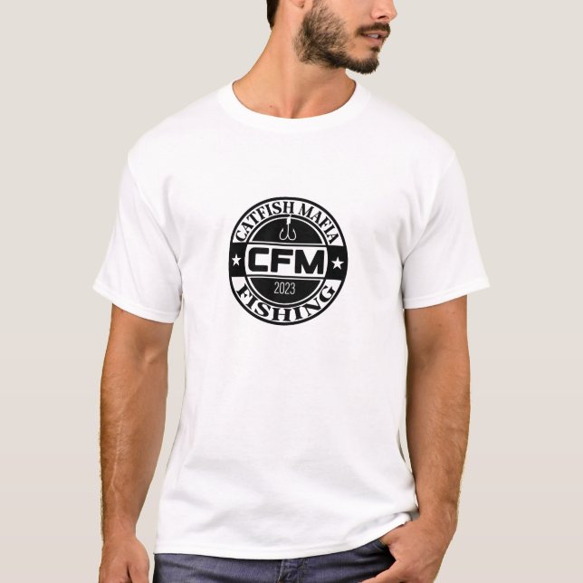 Típica personalizada de pesca de peixe-gato camisa (Frente)