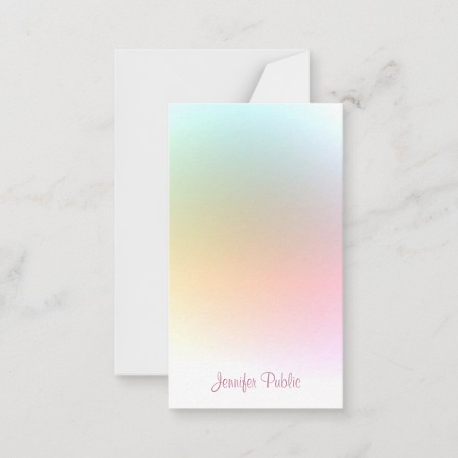 Típica Script Moderno Tendência Colorida Modelo (Frente)