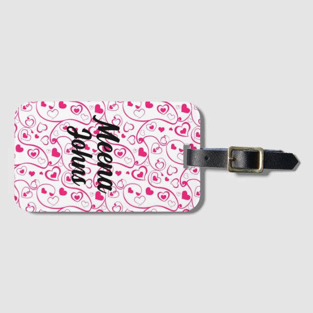 Típica simples da etiqueta de bagagem personalizad (Frente Horizontal)