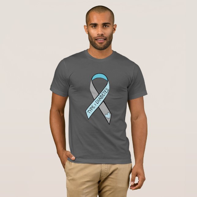 Tipo 1 Diabetes Sensibilização Mês Camisa (Frente Completa)