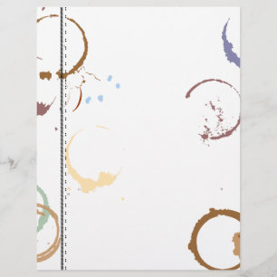 Tipo Art. Coffee Stain Flyer Modelo