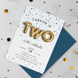 Tipo de balão | Segundo Convite de aniversário