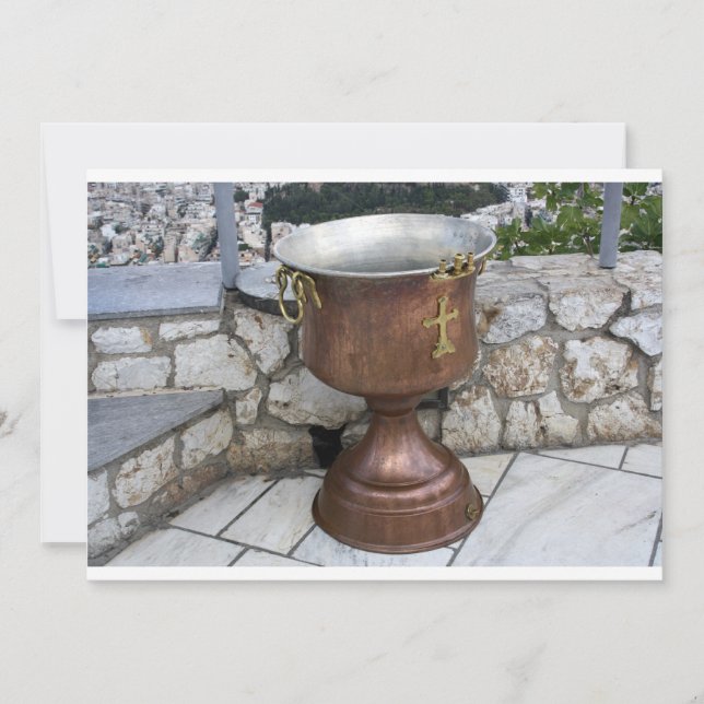 Tipo de letra utilizado no Convite ao Batismo (Frente)