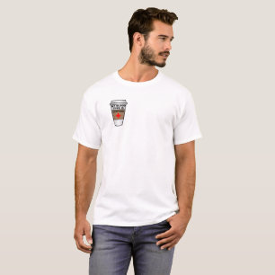Tipo de Sangue Camiseta engraçada de Café