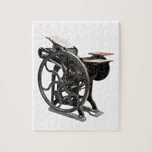 tipografia antiga do quebra-cabeça 1888 (Vertical)