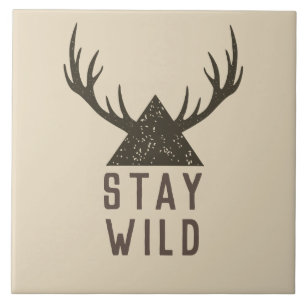 Tipografia Antlers Fique Selvagem