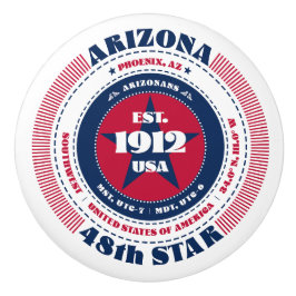 Tipografia Azul Branco Vermelho arizona dos EUA