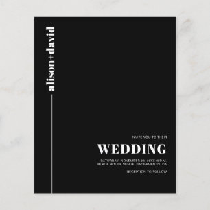 Tipografia branca Código QR Convite para casamento