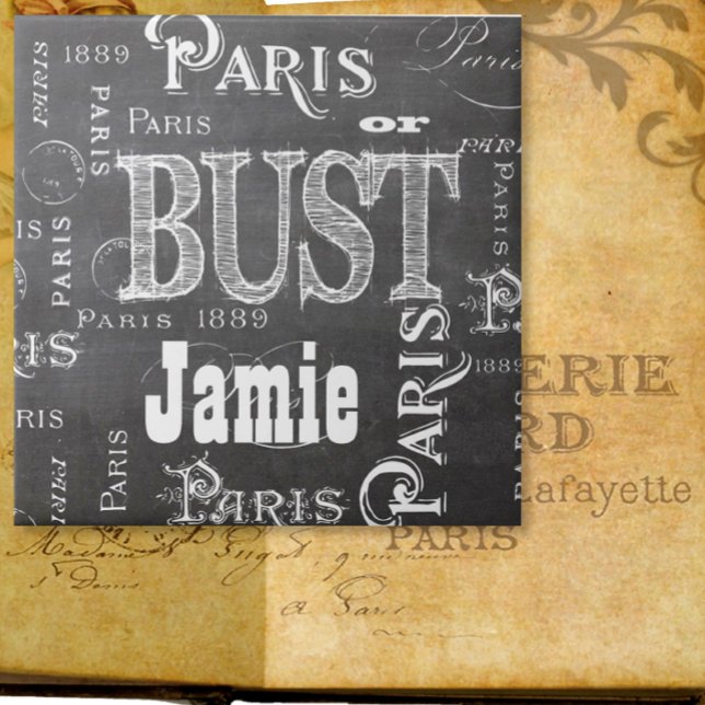 Tipografia Calliografia Paris França Torre Eiffel (Criador carregado)