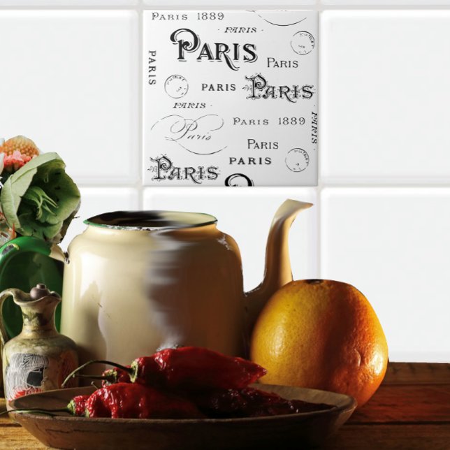 Tipografia Calliografia Paris França Torre Eiffel (Criador carregado)