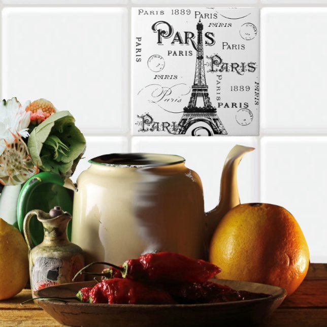 Tipografia Calliografia Paris França Torre Eiffel (Criador carregado)