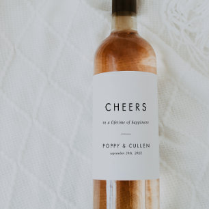 Tipografia Chica Anima Etiquetas De Vinho De Casam