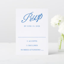 Tipografia Clássica Casamento Azul e Branco