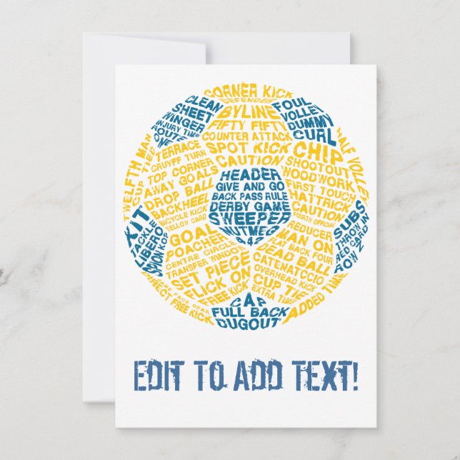 Tipografia da bola de futebol (Frente)